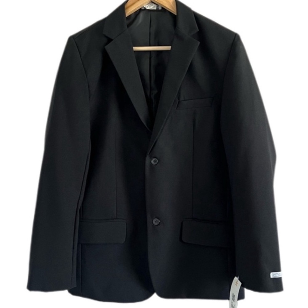 NWT Spring Notion size 18 boy’s suit jacket blazer black. Formal dress wedding